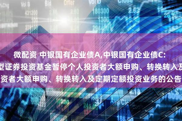 微配资 中银国有企业债A,中银国有企业债C: 关于中银国有企业债债券型证券投资基金暂停个人投资者大额申购、转换转入及定期定额投资业务的公告